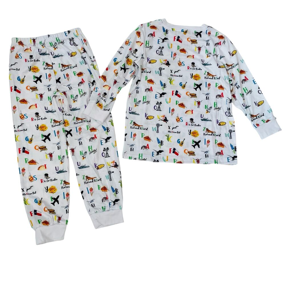 NWT The Printed Press 5-6T Texas ABC PJs - Picture 3 of 4